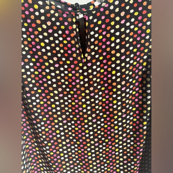 Kasper| Kasper  colorful sleeveless polka-dot blouse size L - Picture 2 of 16